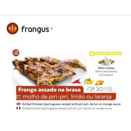 Frangus BRATHAHNCHEN NACH PORTUGIESICHER ART MIT ORANGENSOßE 740GR.