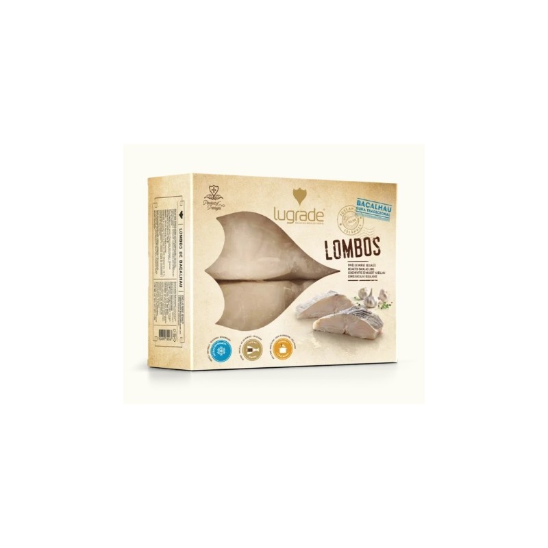 Lugrade STOCKFISCH LENDE PREMIUM ENTZALZT 600GR. 2 Stück