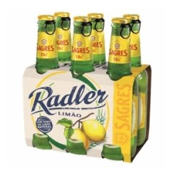 Sagres RADLER BIER mit ZITRONESAFT 6x33CL.