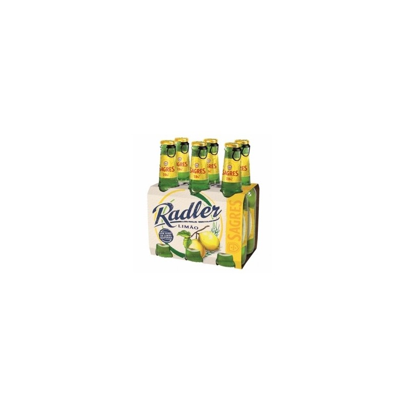 Sagres RADLER BIER mit ZITRONESAFT 6x33CL.