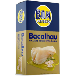 Bom Petisco KABELJAU IN NATIVES OLIVENÖL EXTRA UND KNOBLAUCH 80GR.